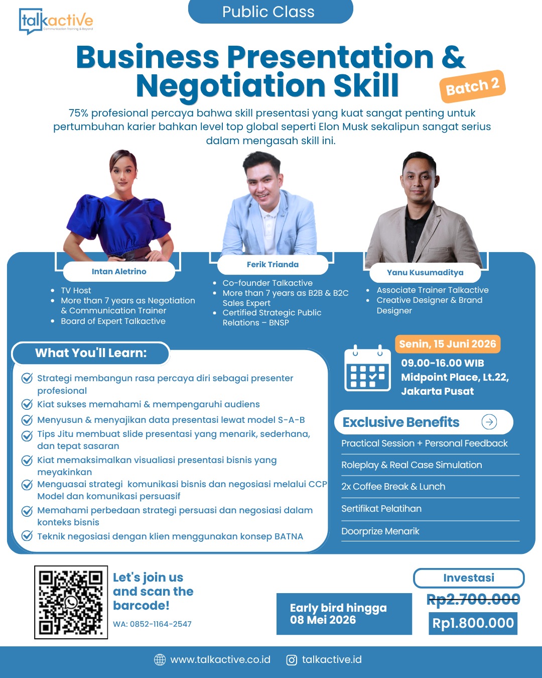 Business Presentation & Negotiation Skill Batch 2