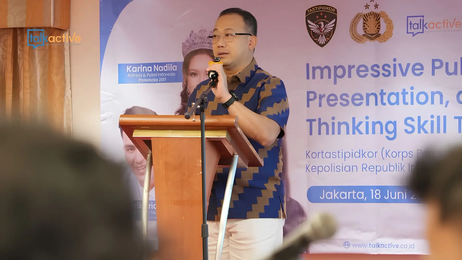 Brigjen Pol Roberthus Yohanes memberikan sambutan pelatihan komunikasi