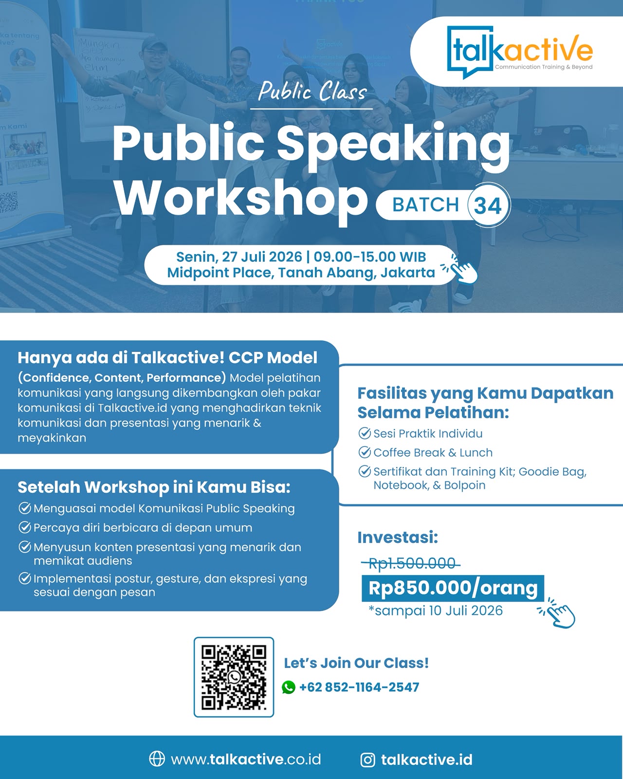 Public Speaking Workshop Batch 34